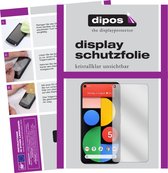 dipos I 6x Beschermfolie helder compatibel met Google Pixel 5 Folie screen-protector (expres kleiner dan het glas omdat het gebogen is)