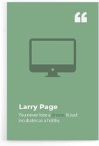 Walljar - Larry Page - Muurdecoratie - Poster