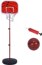 Basketbalpaal -Zinaps ketbalstandaard Verstelbaar basketbalhoopbord Kinderbasketbal Boardbord Set (WK 02132)