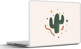 Laptop sticker - 12.3 inch - Cactus - Vetplant - Zomer - 30x22cm - Laptopstickers - Laptop skin - Cover