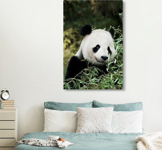 Tableau Tableau Panda - Bamboe - Végétal - 120x180 cm - Décoration murale XXL