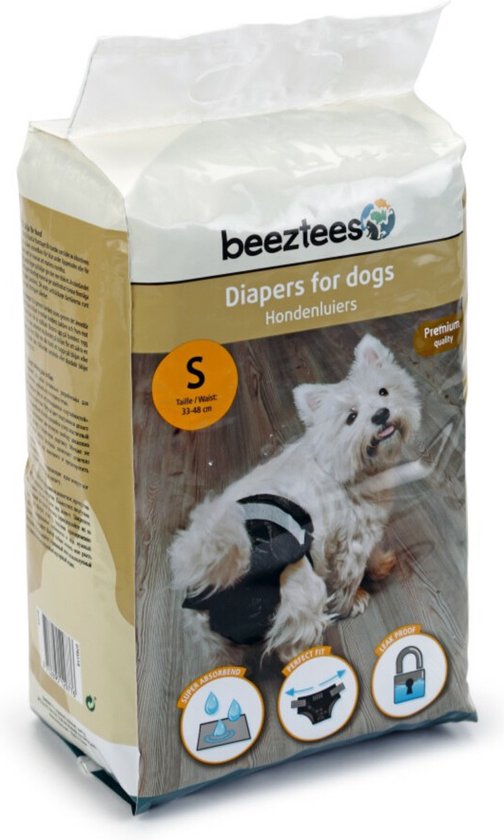 Beeztees - Hondenluier - Zwart - S - 20ST