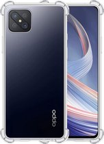 OPPO Reno 4Z Hoesje (5G versie) Siliconen Shock Proof Case Transparant - OPPO Reno 4Z Hoesje Cover Extra Stevig - Transparant