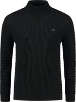 Gabbiano Trui Turtleneck Met Geometrisch Structuur 611712 Black Mannen Maat - L