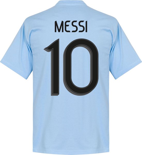 T-shirt Messi 10 des vainqueurs de la Copa America 2021 de l'Argentine - Bleu clair - Enfants - 104