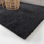 Hoogpolig vloerkleed shaggy Trend effen - antraciet 240x240 cm