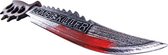 mes zombie-killer jongens polyetheen zilver/rood