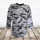 Jongens longsleeve camouflage wit -s&C-110/116-Longsleeves jongens