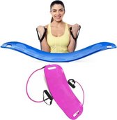 ABS Twist Fitness Balance Board Buik Been Swing Oefenbord Yoga Balance Board (paars + paars touw)