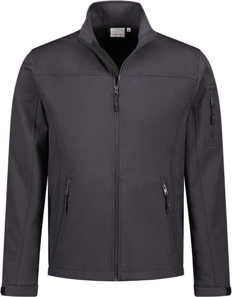 Santino Santo Softshell stretch - Donkergrijs - M