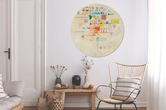 Cercle mural - Aluminium - Accent doux - Kandinsky - ⌀ 140 cm
