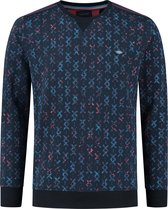 Gabbiano Trui Sweater Met Print 771725 Navy 301 Mannen Maat - 3XL