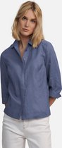 Blouse van 100% linnen met 3/4-mouwen