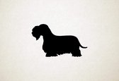 Cesky Terrier - Silhouette hond - S - 33x56cm - Zwart - wanddecoratie