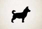 Lancashire Heeler - Silhouette hond - S - 45x53cm - Zwart - wanddecoratie