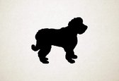 Saint Berdoodle - Silhouette hond - L - 75x90cm - Zwart - wanddecoratie