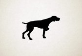 Duitse staande - Silhouette hond - XS - 18x28cm - Zwart - wanddecoratie