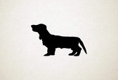 Docker - Silhouette hond - XS - 17x28cm - Zwart - wanddecoratie