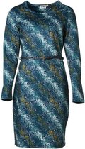 Dames milano jurk slangenprint, lm - kort | Maat XL