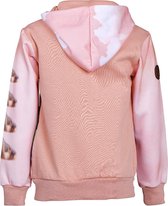 Meisjes vest Roze/zalm met paarden | Maat 152/ 12Y