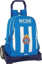 Schoolrugzak met Wielen Evolution RCD Espanyol Blauw Wit
