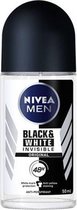 Deodorant Roller Men Black & White Invisible Nivea (50 ml)