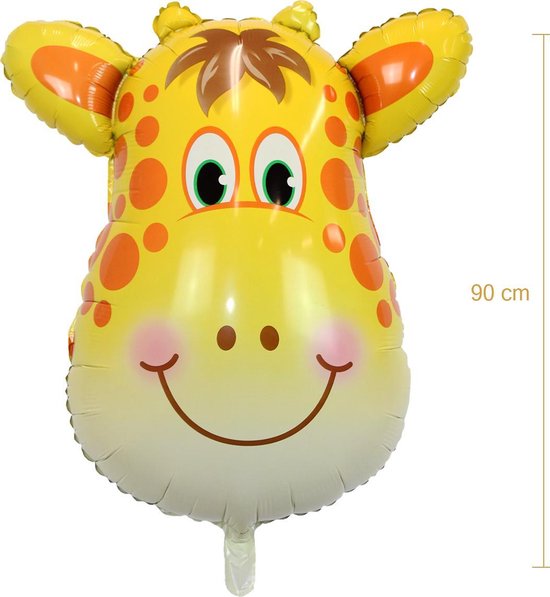 Ballon Aluminium Hélium Animaux Chiffre 1 - Girafe - Ballons