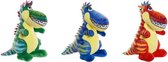 Knuffel DKD Home Decor Polyester Dinosaurus (3 pcs) (16 x 24 x 26 cm)