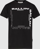 Ballin Amsterdam -  Jongens Regular Fit   T-shirt  - Zwart - Maat 152