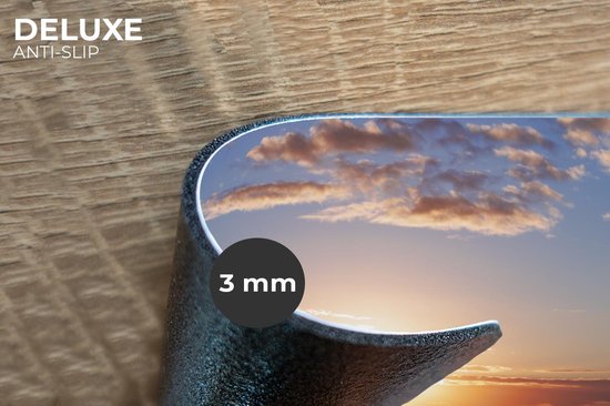 Set de table - Napperons en plastique - Mer - Soleil - Couleurs - 45x30 cm - 6 pièces - Résistant à la chaleur - Antidérapant - Coussinet - Amovible