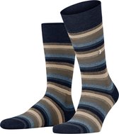 Burlington Organic Stripe Sokken Heren 21058 - Blauw 6121 marine Heren - 40-46
