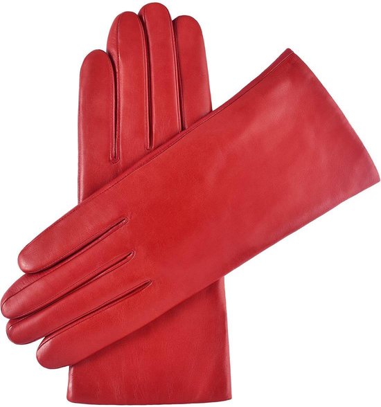 HUGO Handschoenen van lamsleer met touchscreen functie • Donkerbruin