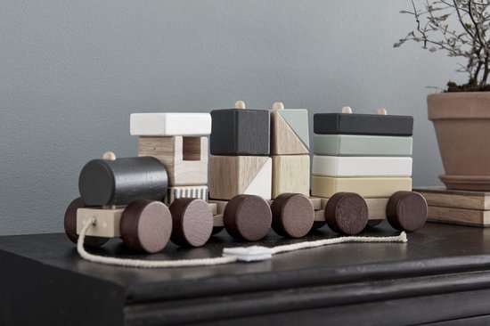 Kids Concept - Trein met Blokken - Voertuigen van Kid’s Concept. — afbeelding 3