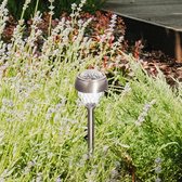 Solar Spot Rvs LED voor tuin om 14cm te plakken