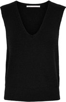 Only Trui Onlparis Life V-neck Vest Pull Knt 15242232 Black Dames Maat - M