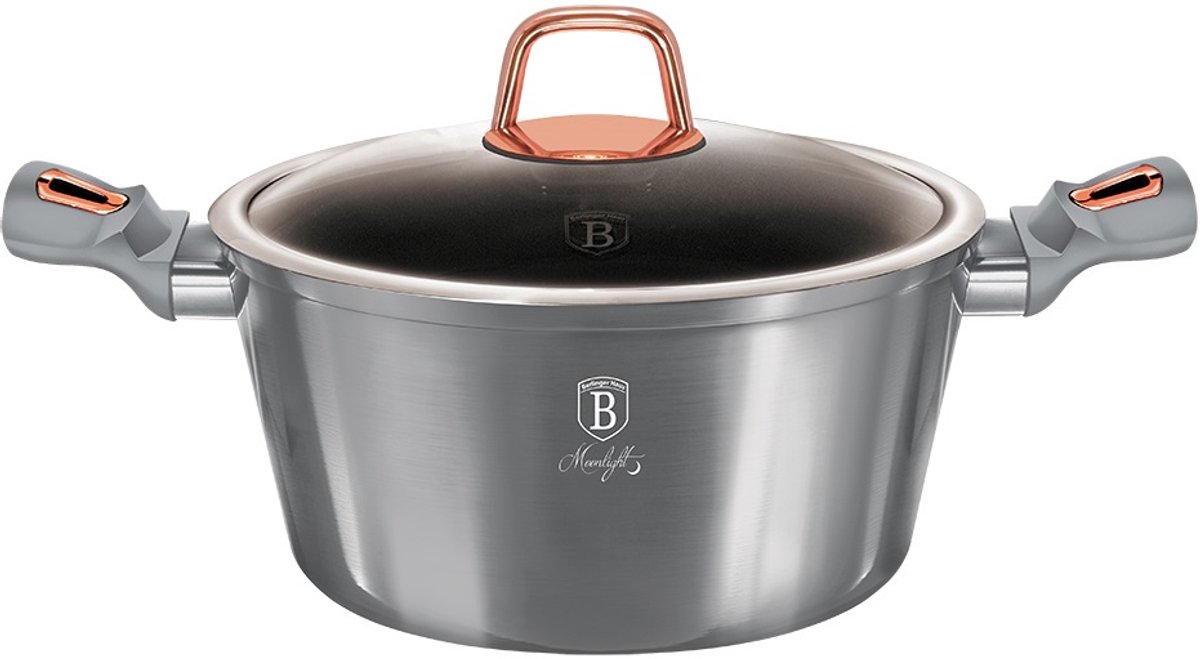 Berlinger Haus Braadpan Moonlight 28 Cm Aluminium Grijs