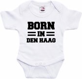 Born in Den Haag tekst baby rompertje wit jongens en meisjes - Kraamcadeau - Den Haag geboren cadeau 92 (18-24 maanden)