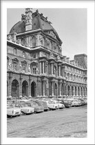 Walljar - Musée du Louvre '65 - Muurdecoratie - Poster met lijst