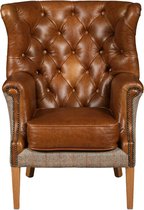 Chesterfield Harris Tweed Wallflower fauteuil