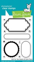 Just For You Labels Clear Stamps (LF1132)