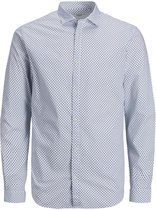 Jack & Jones Overhemd Jprblablackpool Stretch Shirt L/s N 12192608 White/slim Fit Mannen Maat - L