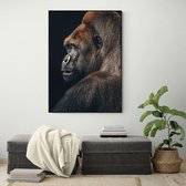 Poster Gorilla - Plexiglas - Meerdere Afmetingen & Prijzen | Wanddecoratie - Interieur - Art - Wonen - Schilderij - Kunst