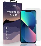 Lunso - Gehard Beschermglas - Full Cover Tempered Glass - Geschikt voor iPhone 13 Mini