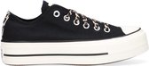 Converse Chuck Taylor All Star Lift Ox Lage sneakers - Dames - Zwart - Maat 37,5