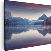 Artaza Peinture sur toile Lac dans les Montagnes - 40 x 30 - Klein - Photo sur toile - Impression sur toile