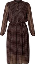 YEST Ollezia Jurk - Black/Rose - maat 36