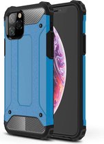 Hoesje Geschikt voor: iPhone 11 Pro Max Armor Hybrid - Licht Blauw