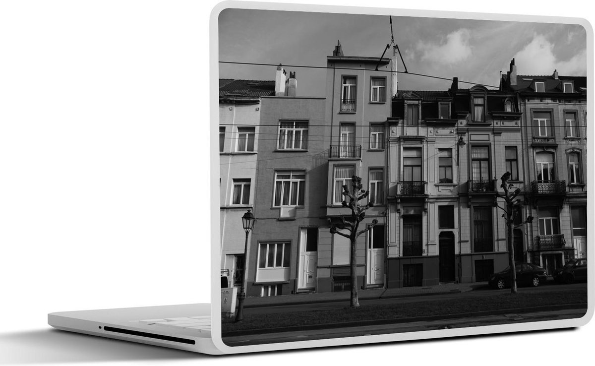 Afbeelding van product SleevesAndCases  Laptop sticker - 17.3 inch - Huis - Zwart - Wit - Sint Gillis