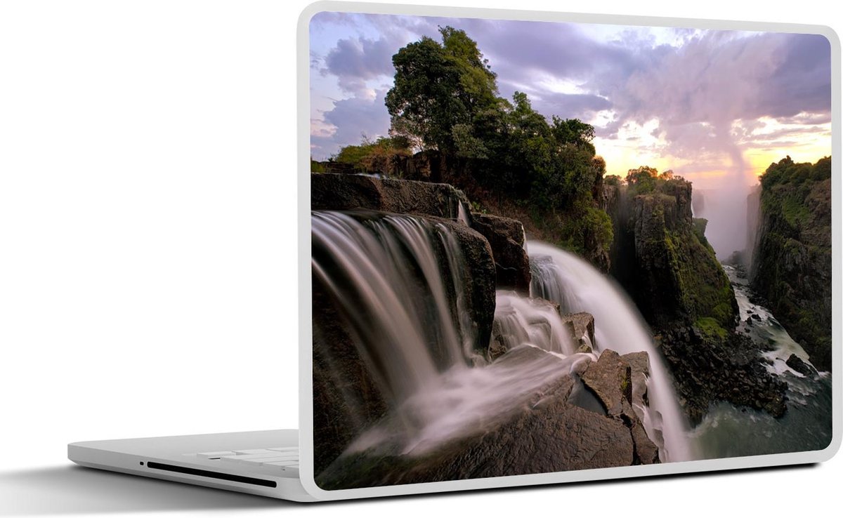 Afbeelding van product SleevesAndCases  Laptop sticker - 10.1 inch - De zonsopgang bij de Victoria Falls