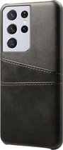 Shieldcase Vintage case met pashouder Samsung Galaxy S21 Ultra - zwart
